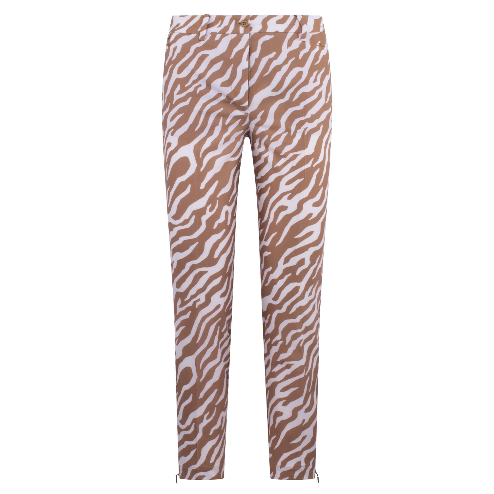 J Lindeberg Pia Print Ladies Golf Pant Tour Tiger Tigers Eye